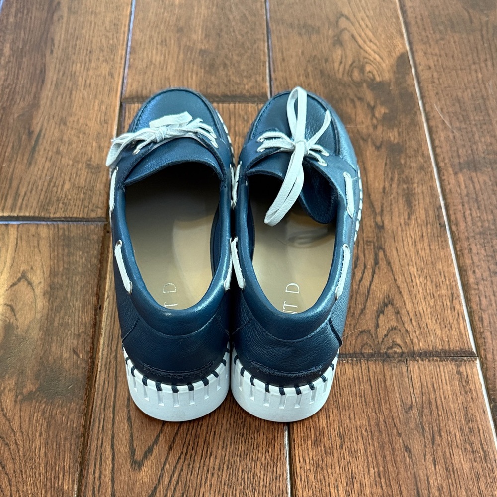 Anthologies Silent D Leather Lace-Up Boat Shoes - Picture 4 of 4